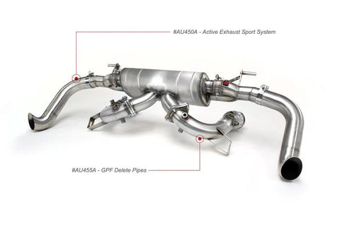Audi R8 Gen 2 Facelift 4S (OPF/GPF) Quicksilver Exhaust System with Sound Architect (2020+) - AUTOID® - Exhaust System - Quicksilver Exhausts