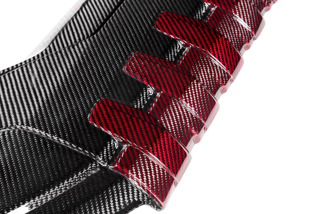 Audi RS3 8V Gen 2, RS3 8Y & TTRS 8S Eventuri Carbon Fibre Engine Cover (Black & Red) - AUTOID® - Vehicle Dress Up Caps & Covers - Eventuri