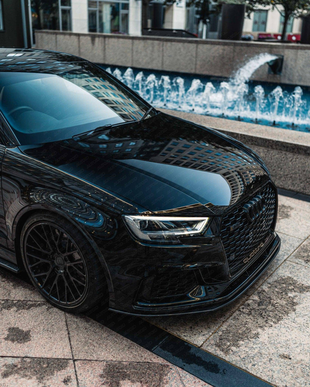 Audi RS3 8V LCI Carbon Fibre Front Splitter by FORM (2017-2020) - AUTOID® - Front Lips & Splitters - FORM Industries