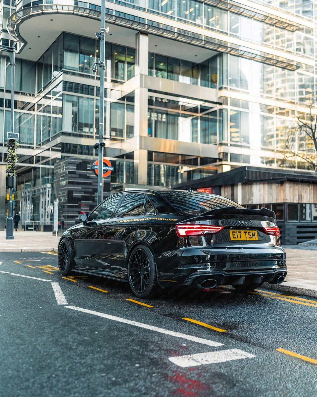 Audi RS3 8V LCI Saloon Pre-Preg Carbon Fibre Ducktail Rear Spoiler by FORM (2017-2020) - AUTOID® - Rear Spoilers - FORM Industries