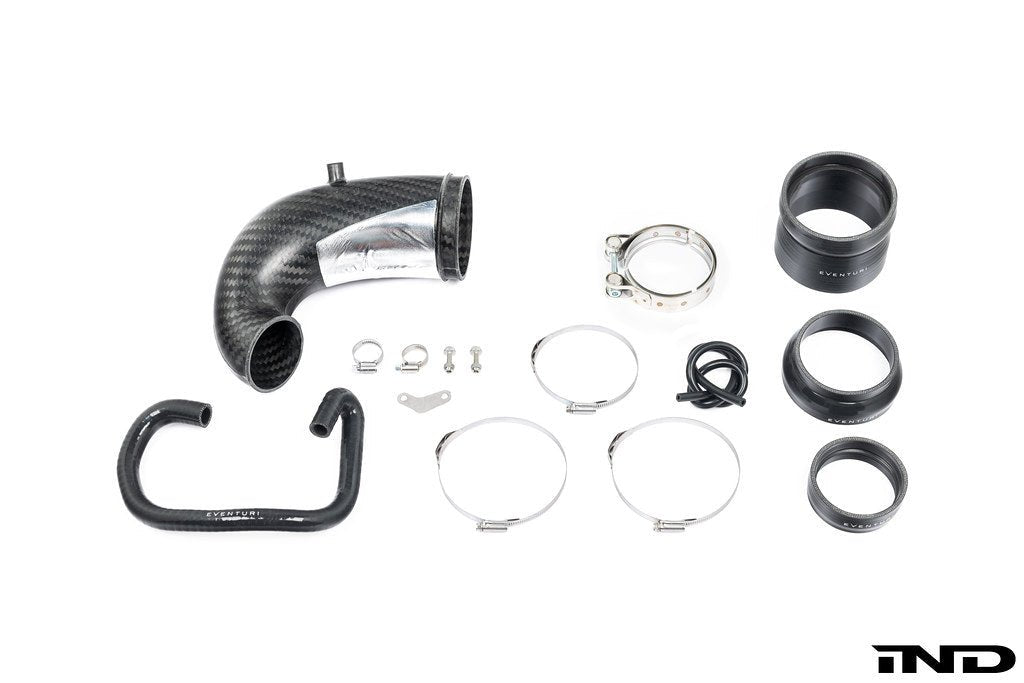Audi RS3 8Y Eventuri Carbon Fibre Turbo Inlet - No Flange (LHD, USA Only) - AUTOID® - Air Intakes - Eventuri