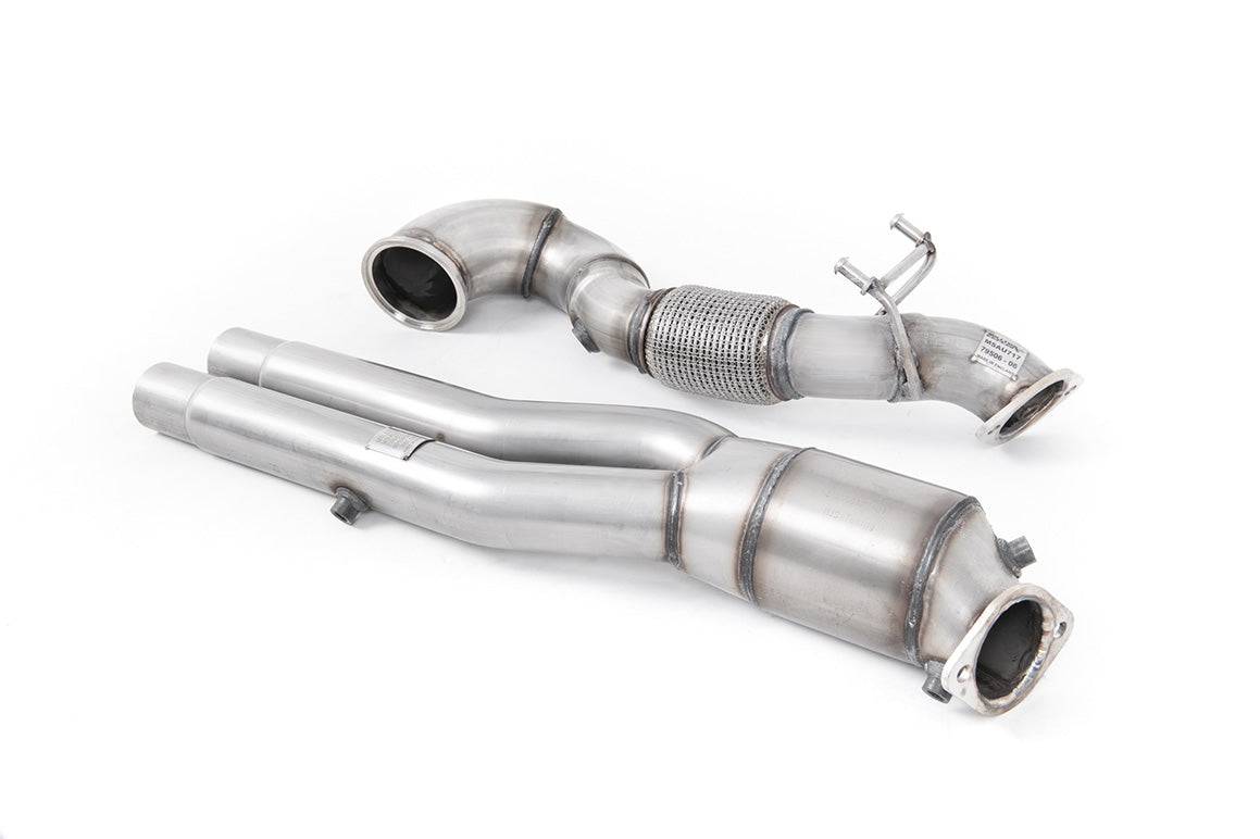 Audi RS3 8Y Large Bore Downpipe and Hi - Flow Sports Cat by Milltek (2021+) - AUTOID - Exhaust System - Milltek Sport