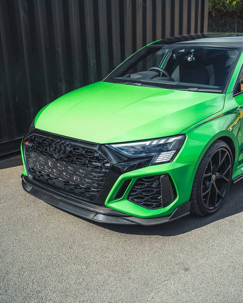 Audi RS3 8Y Pre - Preg Carbon Fibre Front Splitter (2021+) - AUTOID - Front Lips & Splitters - CT Design