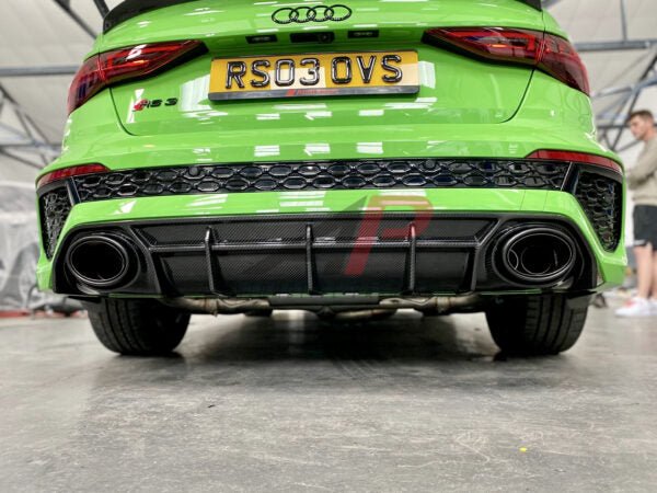 Audi RS3 8Y Pre - Preg Carbon Fibre Rear Diffuser by AP (2020+) - AUTOID - Rear Diffusers - Automotive Passion