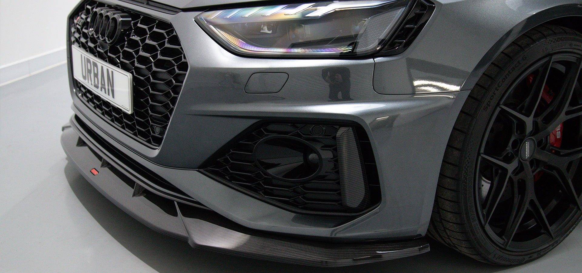 Audi RS4 B9.5 Carbon Fibre Front Bumper Splitter by Urban (2021+), Front Lips & Splitters, Urban Automotive - AUTOID | Premium Automotive Accessories