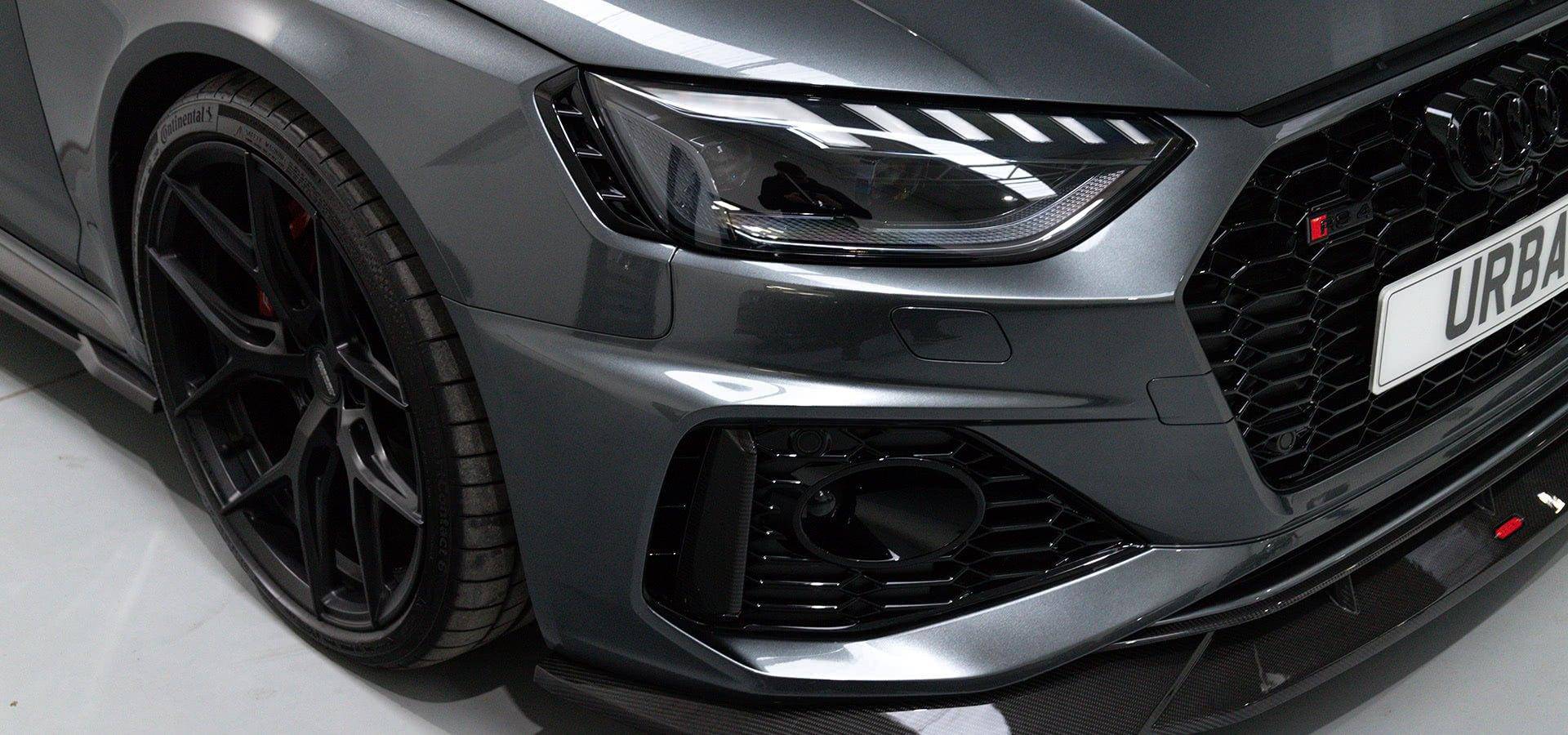 Audi RS4 B9.5 Carbon Fibre Front Bumper Splitter by Urban (2021+) - AUTOID - Front Lips & Splitters - Urban Automotive