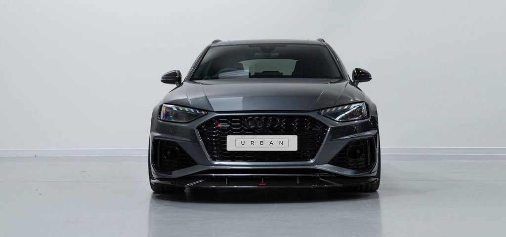 Audi RS4 B9.5 Carbon Fibre Front Bumper Splitter by Urban (2021+) - AUTOID - Front Lips & Splitters - Urban Automotive