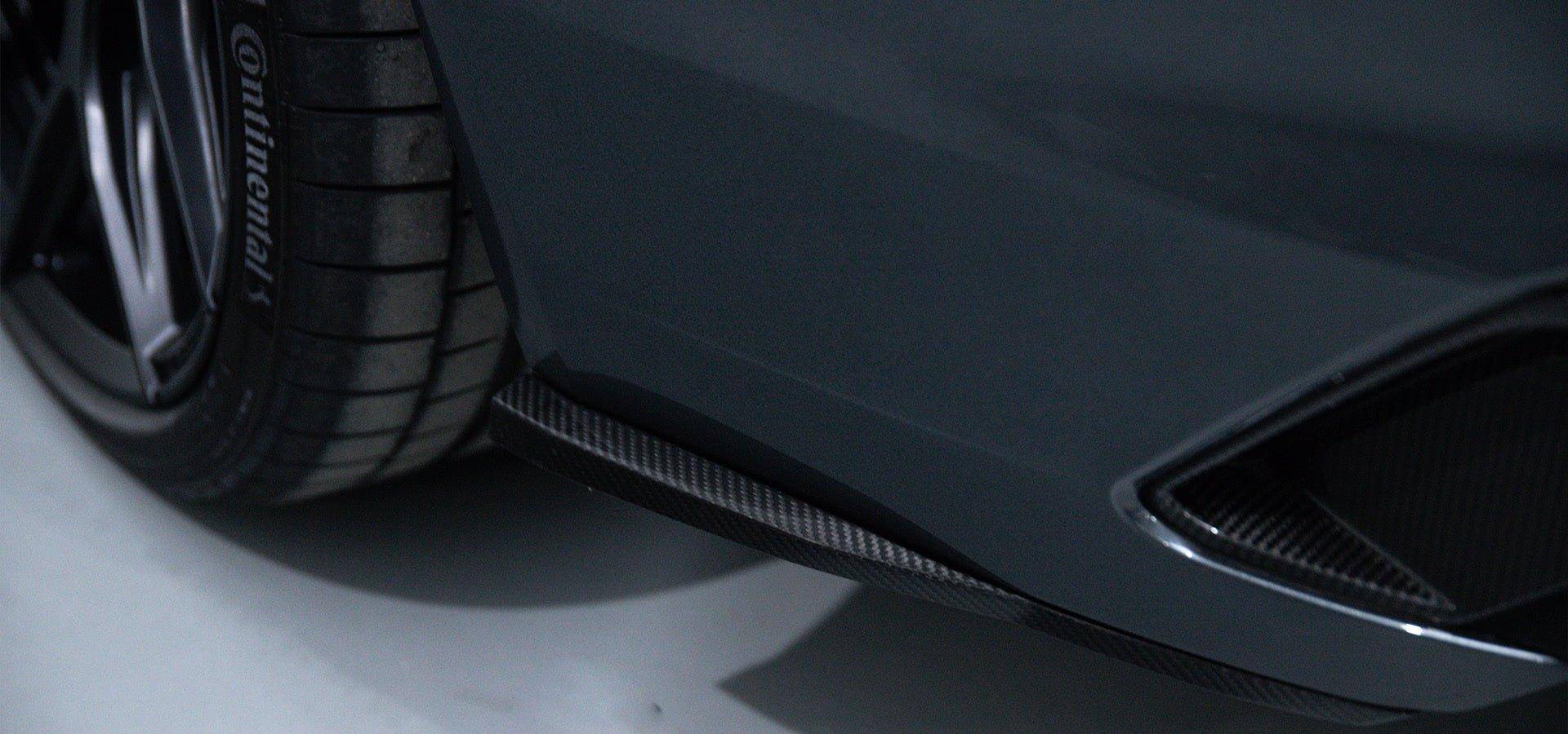 Audi RS4 B9.5 Carbon Fibre Rear Bumper Splitters by Urban (2021+), Rear Diffusers, Urban Automotive - AUTOID | Premium Automotive Accessories