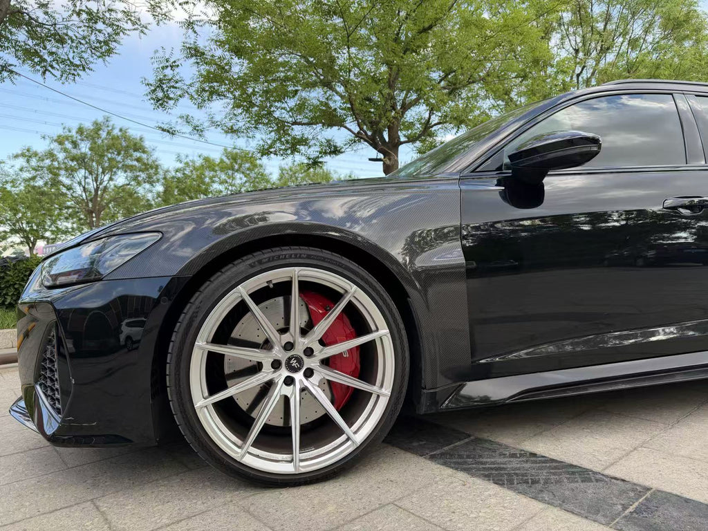 Audi RS6 C8 Carbon Fibre GT Front Fenders by FORM (2020+) - AUTOID® - Fenders & Wide Body Kits - FORM Industries