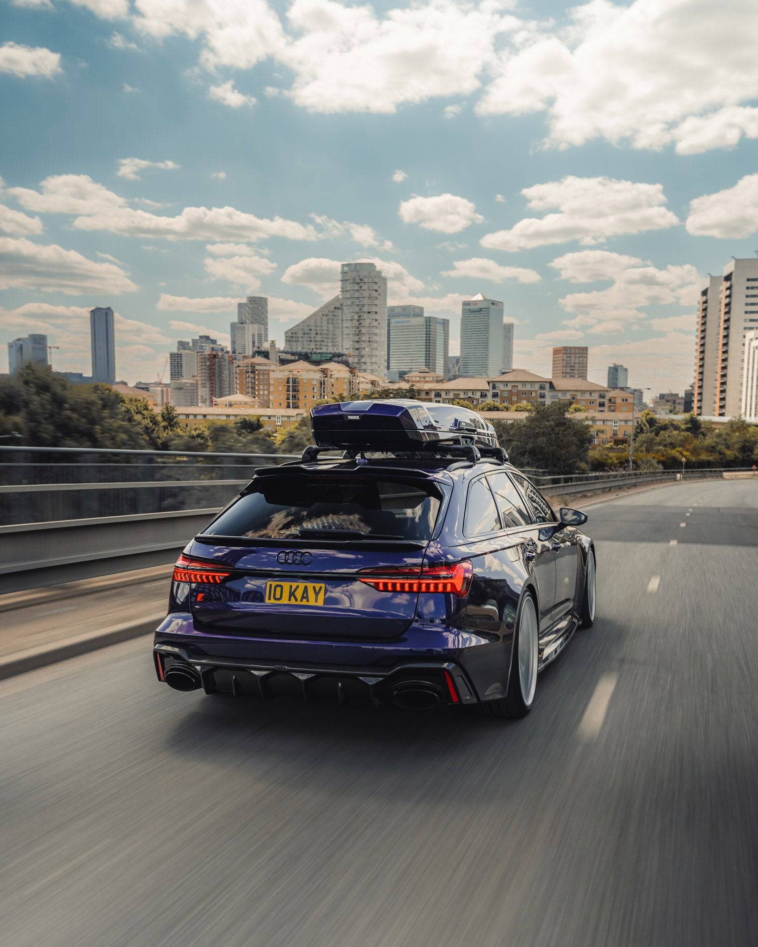 Audi RS6 C8 Carbon Fibre Lower Rear Lip Spoiler by Urban (2019+) - AUTOID® - Rear Spoilers - Urban Automotive