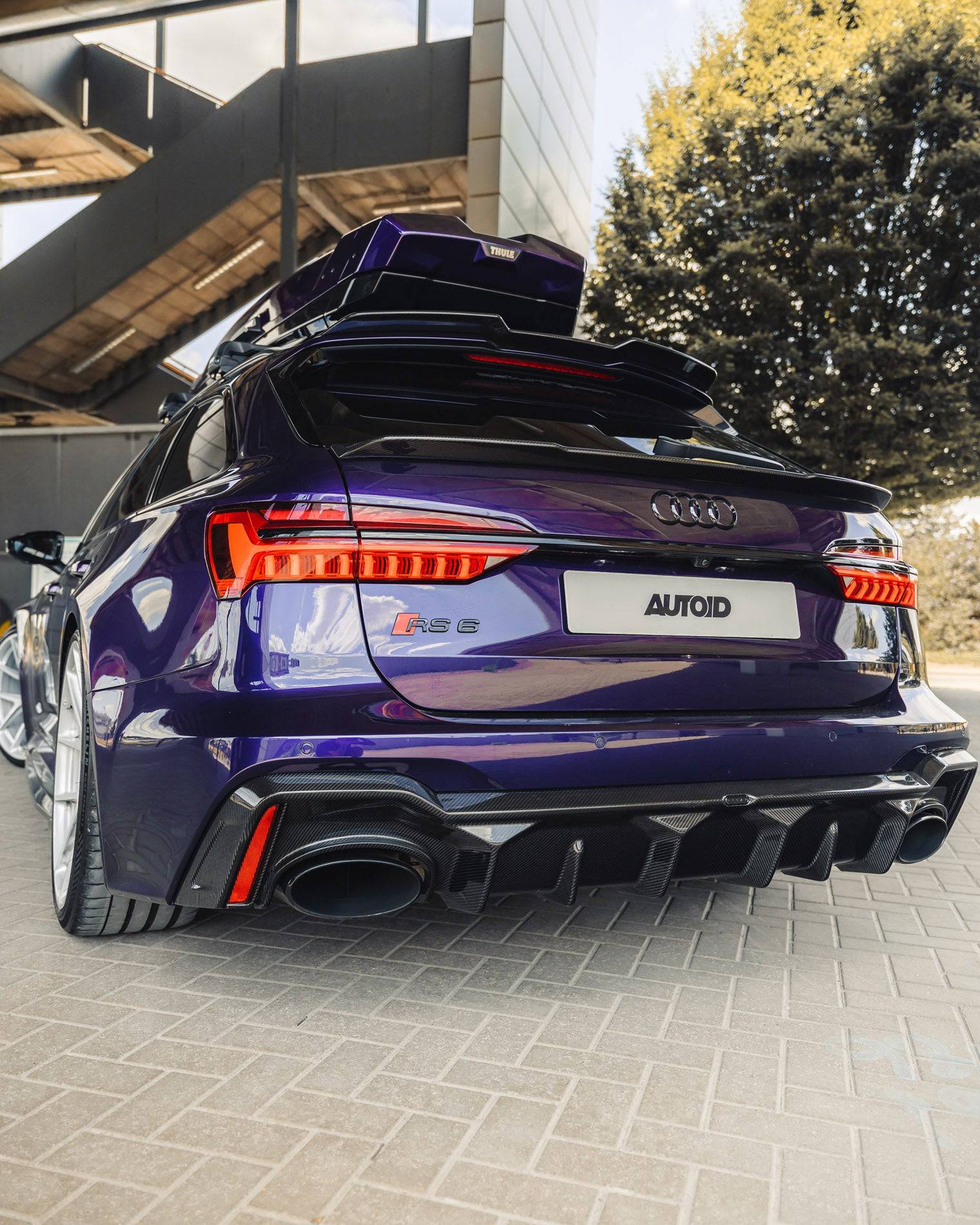 Audi RS6 C8 Carbon Fibre Upper Rear Lip Spoiler by Urban (2019+)