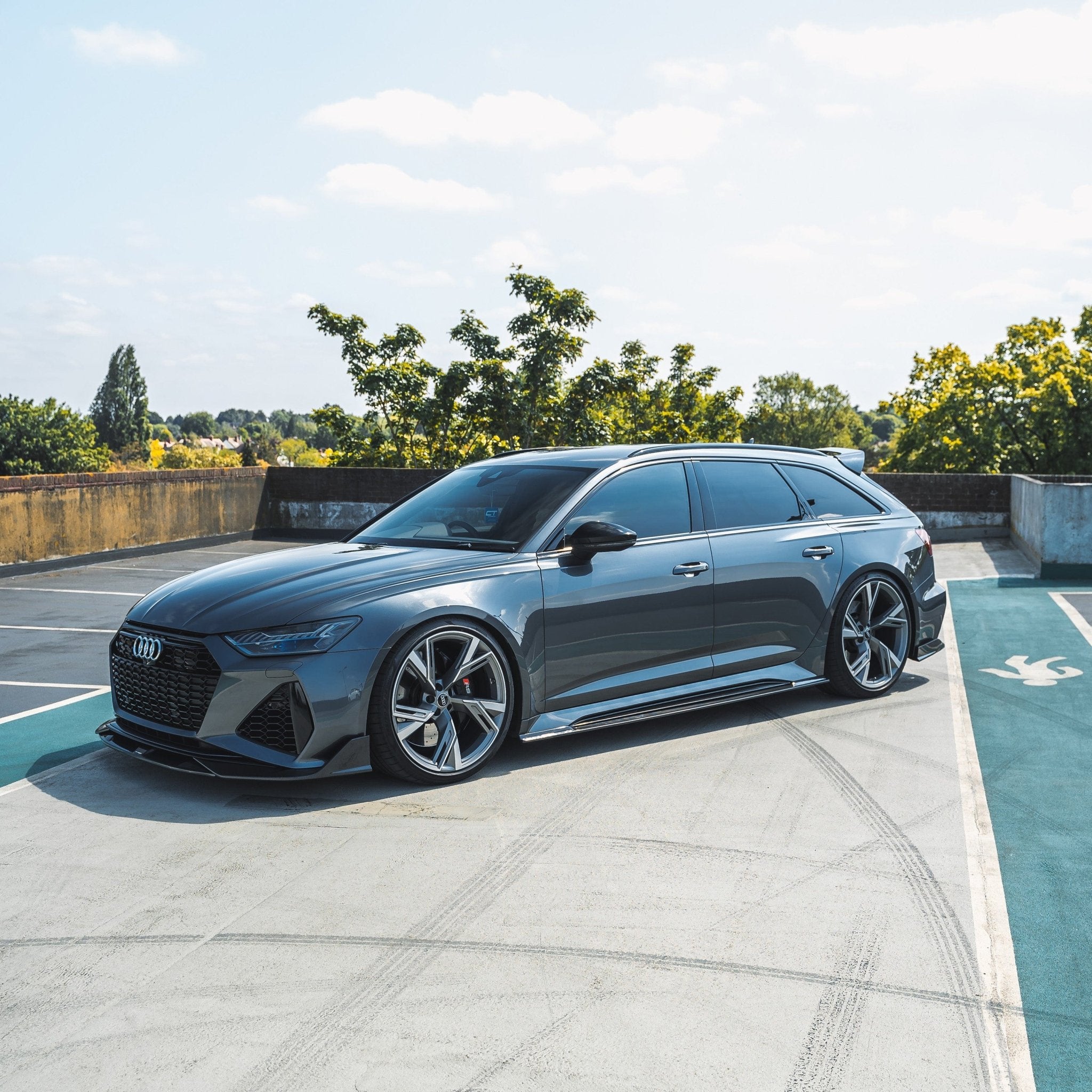 Audi RS6 C8 Pre - Preg Carbon Fibre Full Body Kit (2019+) - AUTOID - Rear Diffusers - CT Design