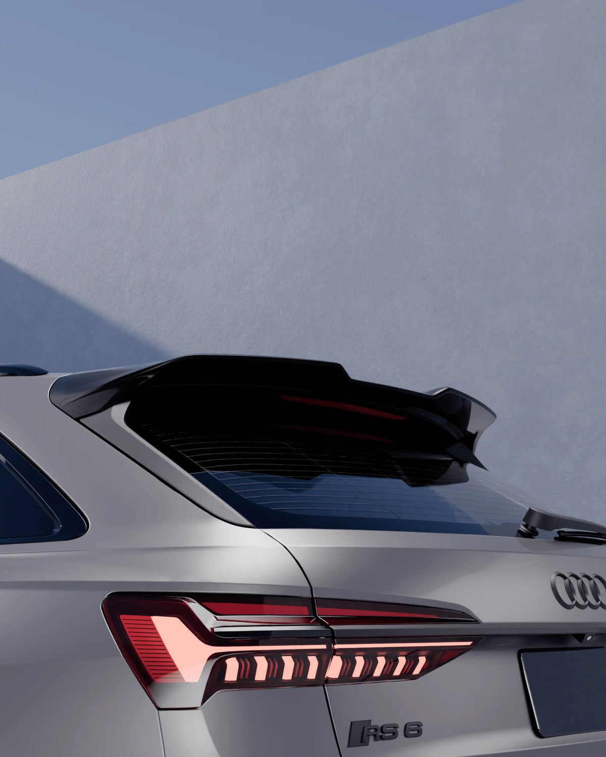 Audi RS6 C8 FI-1 Pre-preg Carbon Fibre Rear Spoiler by FORM (2020+)