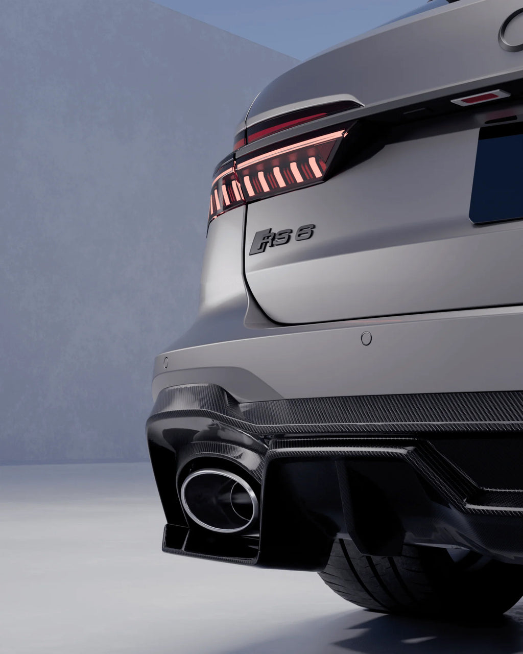 Audi RS6 & RS7 C8 FI-1 Pre-preg Carbon Fibre Rear Diffuser by FORM (2020+)