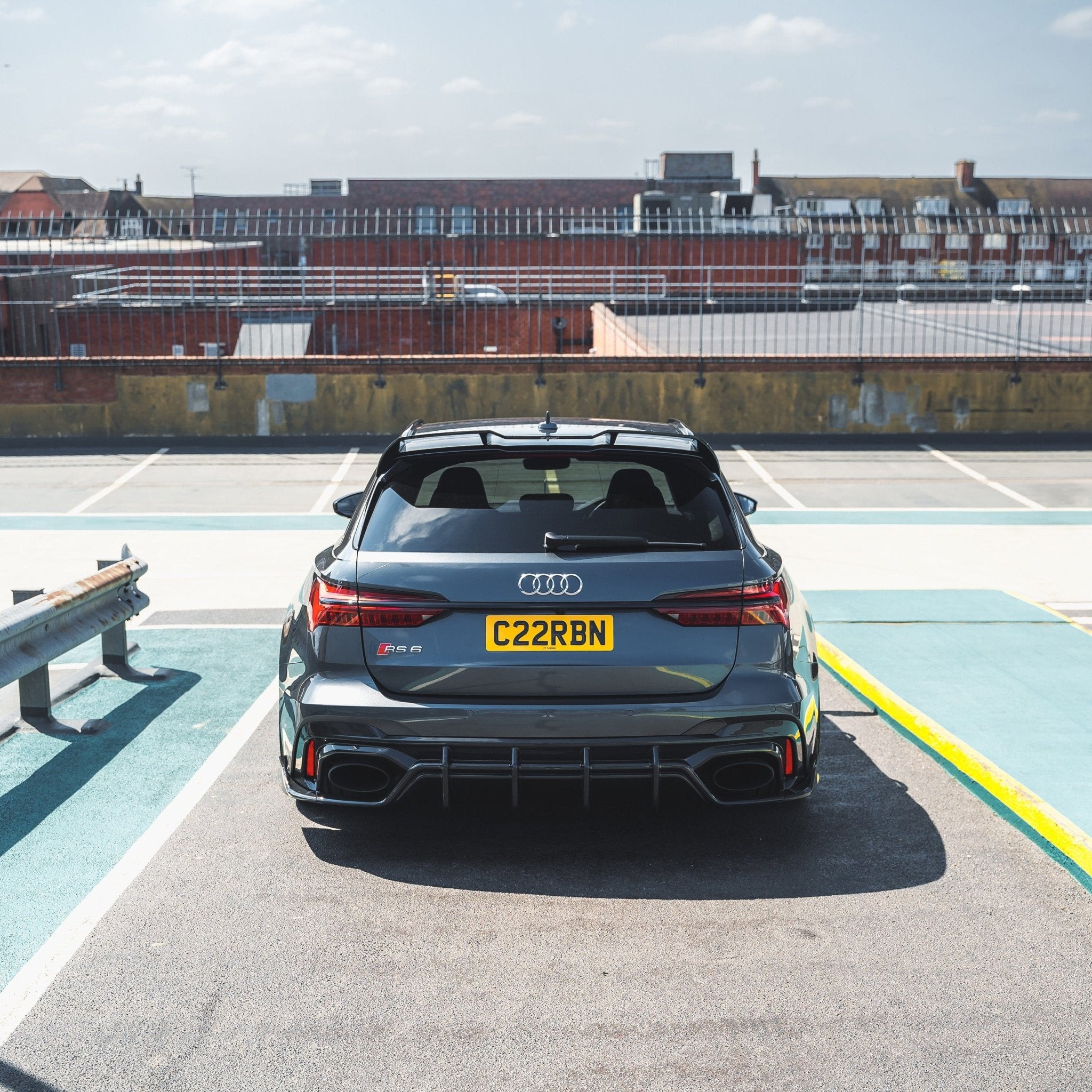 Audi RS6 C8 Pre - Preg Carbon Fibre Rear Diffuser (2019+) - AUTOID - Rear Diffusers - CT Design