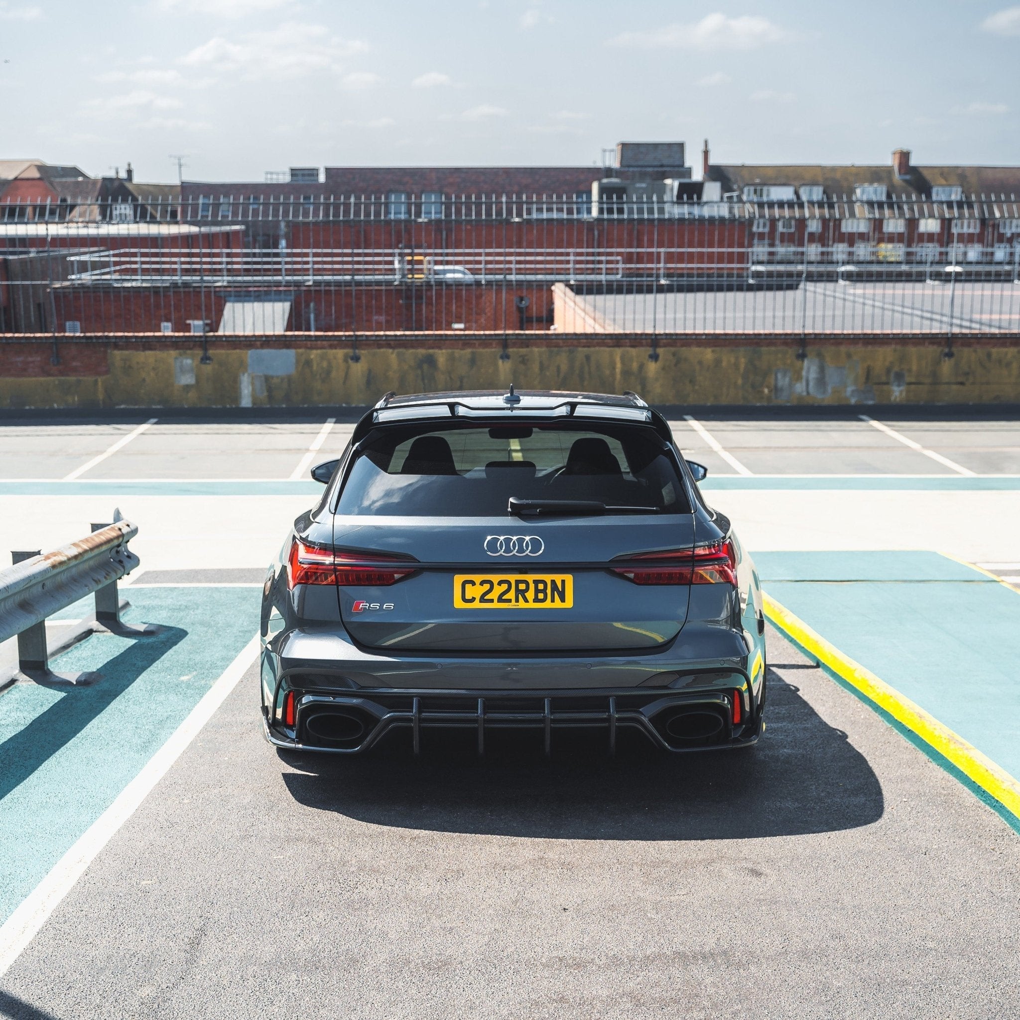 Audi RS6 C8 Pre-Preg Carbon Fibre Rear Diffuser (2019+) - AUTOID® - Rear Diffusers - CT Design