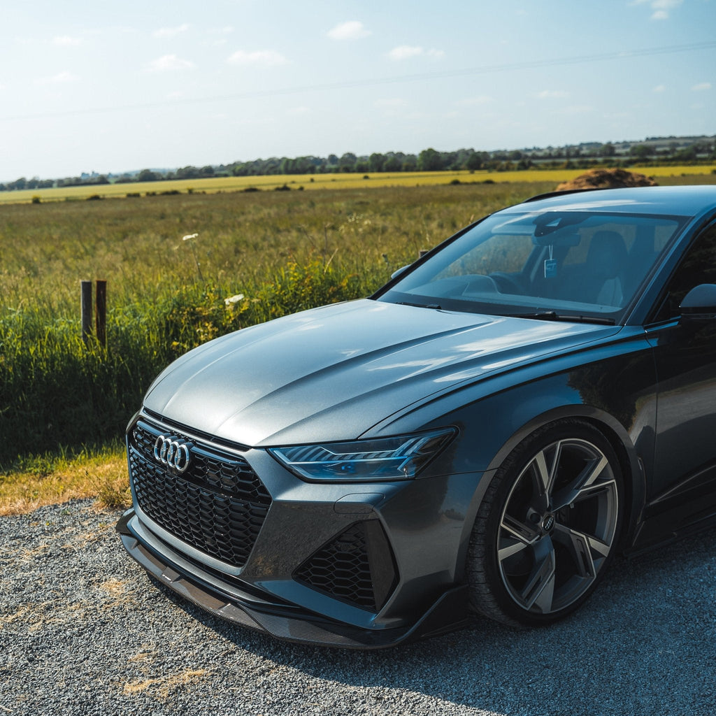 Audi RS6 C8 & RS7 Pre-Preg Carbon Fibre Front Splitter (2019+) - AUTOID® - Front Lips & Splitters - CT Design