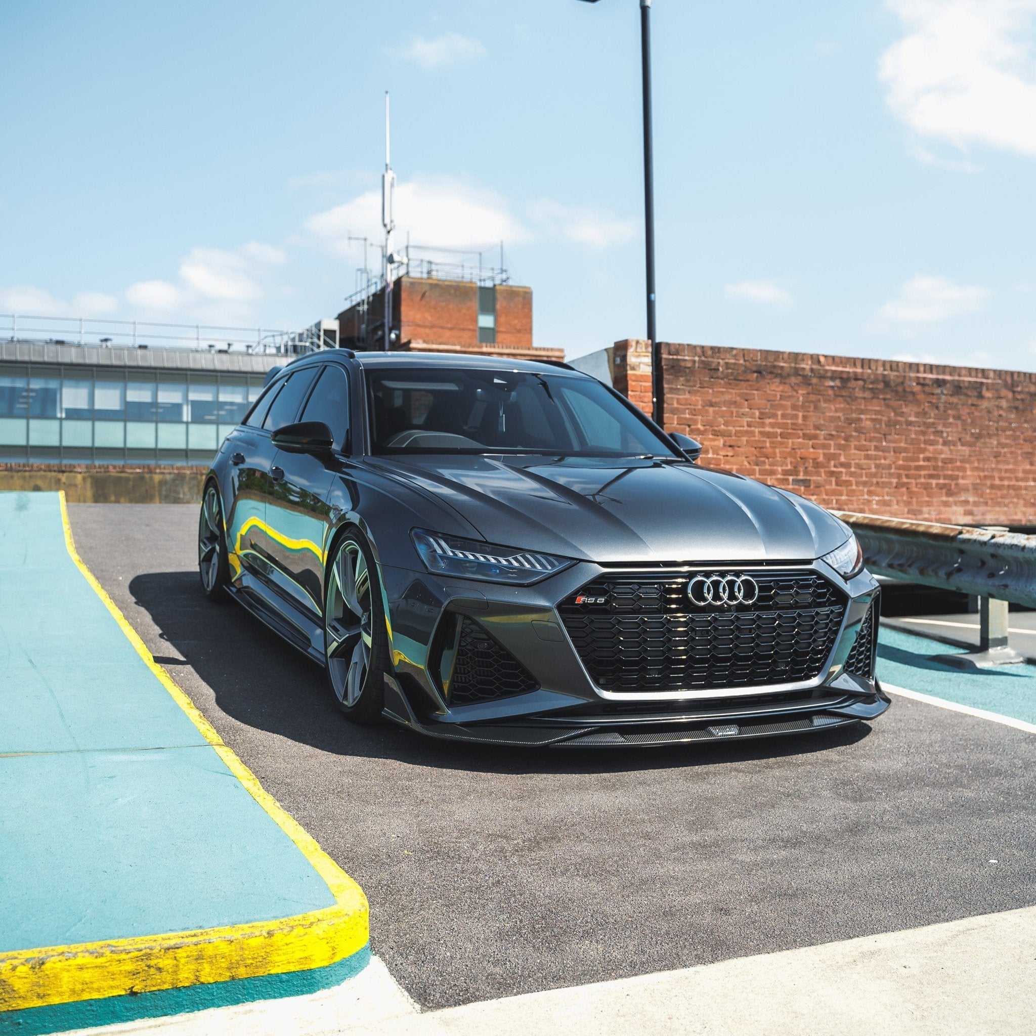 Audi RS6 C8 & RS7 Pre-Preg Carbon Fibre Front Splitter (2019+) - AUTOID® - Front Lips & Splitters - CT Design