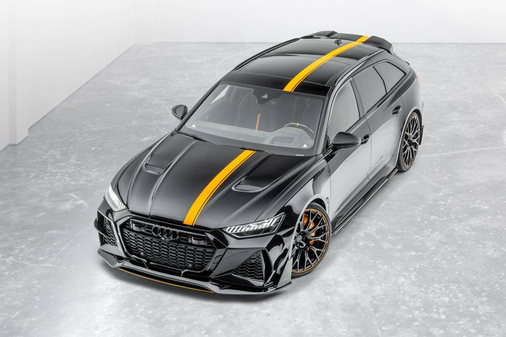 Audi RS6 Carbon Fibre Front Hood by Mansory (2018+, C8) - AUTOID® - Front Hood - Mansory