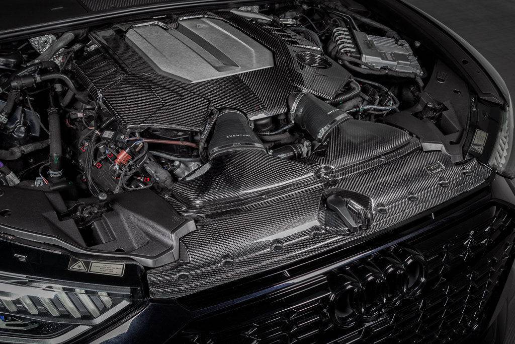 Audi RS6 & RS7 C8 Eventuri Carbon Fibre Engine Cover (2019+) - AUTOID® - Vehicle Dress Up Caps & Covers - Eventuri
