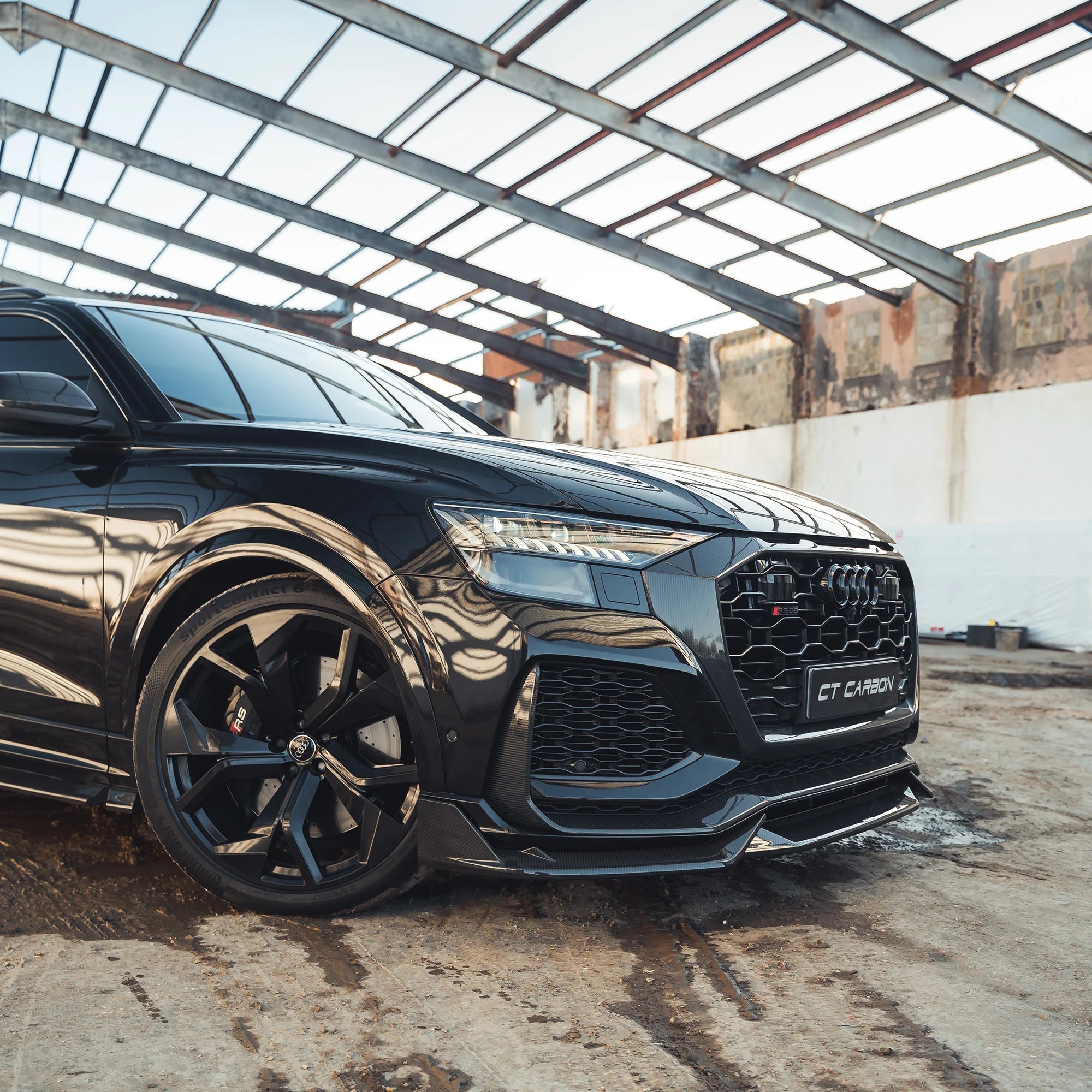 Audi RSQ8 4M Pre - Preg Carbon Fibre Front Splitter (2019+) - AUTOID - Front Lips & Splitters - CT Design