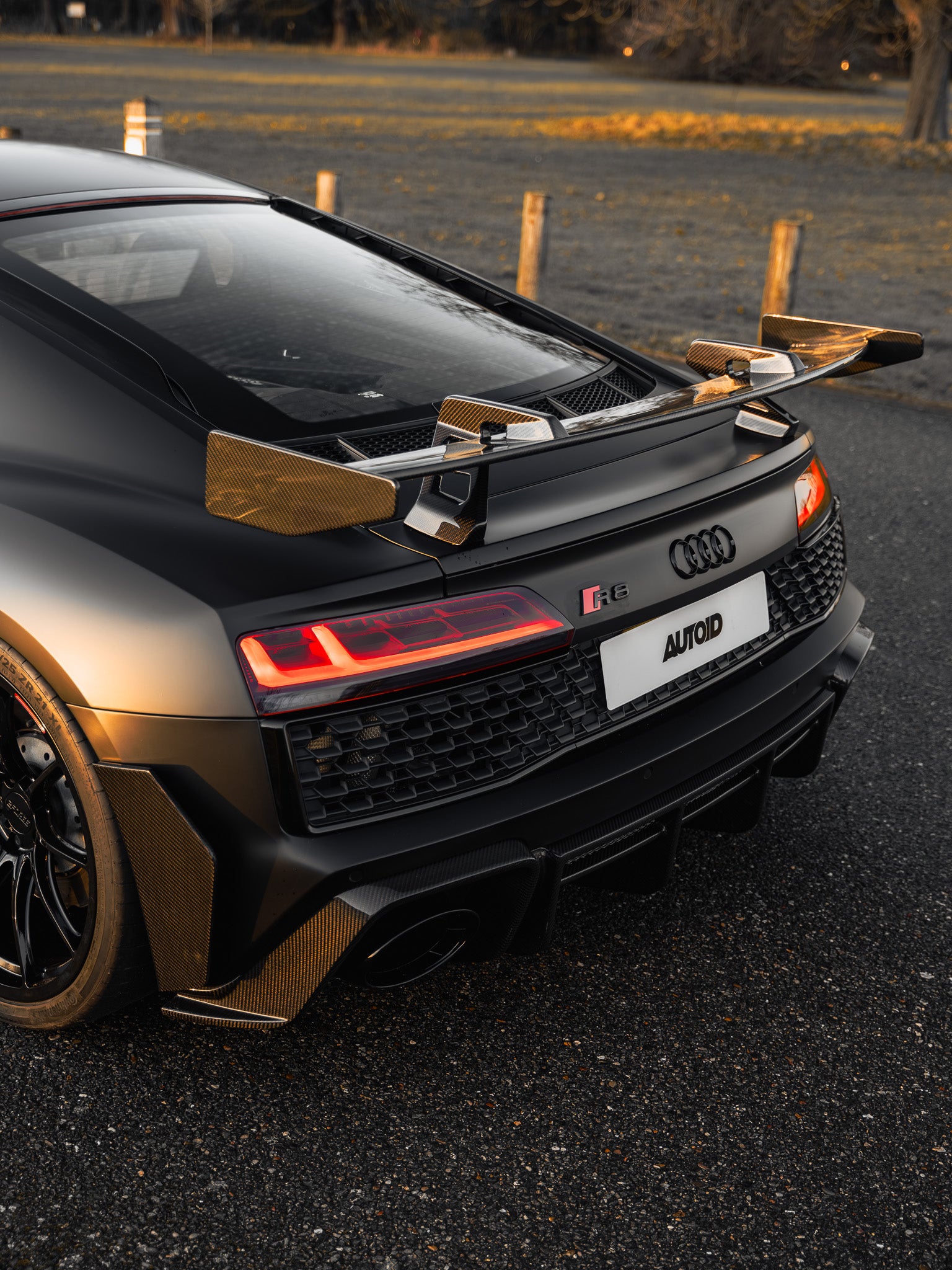 FORM Industries Audi R8 4S Facelift LCI Pre-Preg Carbon Fibre Rear Bumper Canards by FORM (2021-2024)  Bumper Inserts & Trim  AUTOID®  