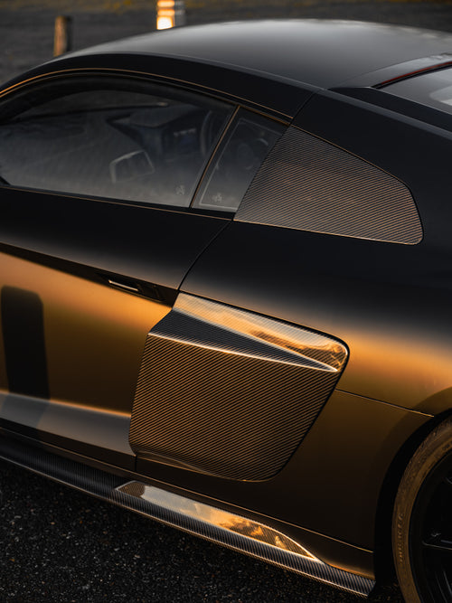 FORM Industries Audi R8 4S Facelift LCI Pre-Preg Carbon Fibre GT Side Garnishes by FORM (2021-2024)  Bumper Inserts & Trim  AUTOID®  
