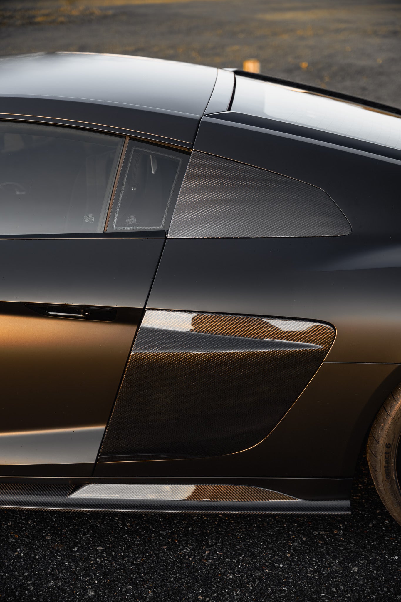 Audi R8 4S Facelift LCI Garnitures latérales GT en fibre de carbone préimprégnée par FORM (2021-2024)