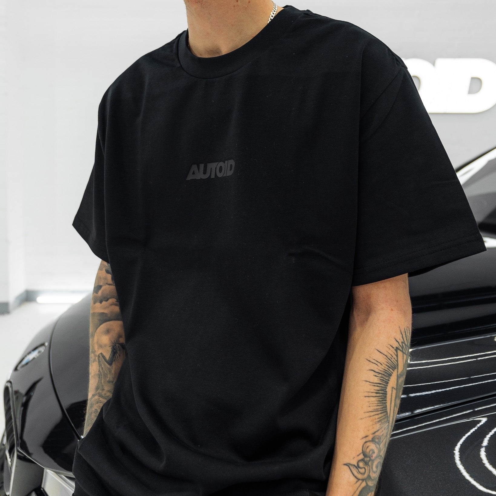 AUTOID Heavy Logo Tee - Black Out - AUTOID - T-Shirts - AUTOID