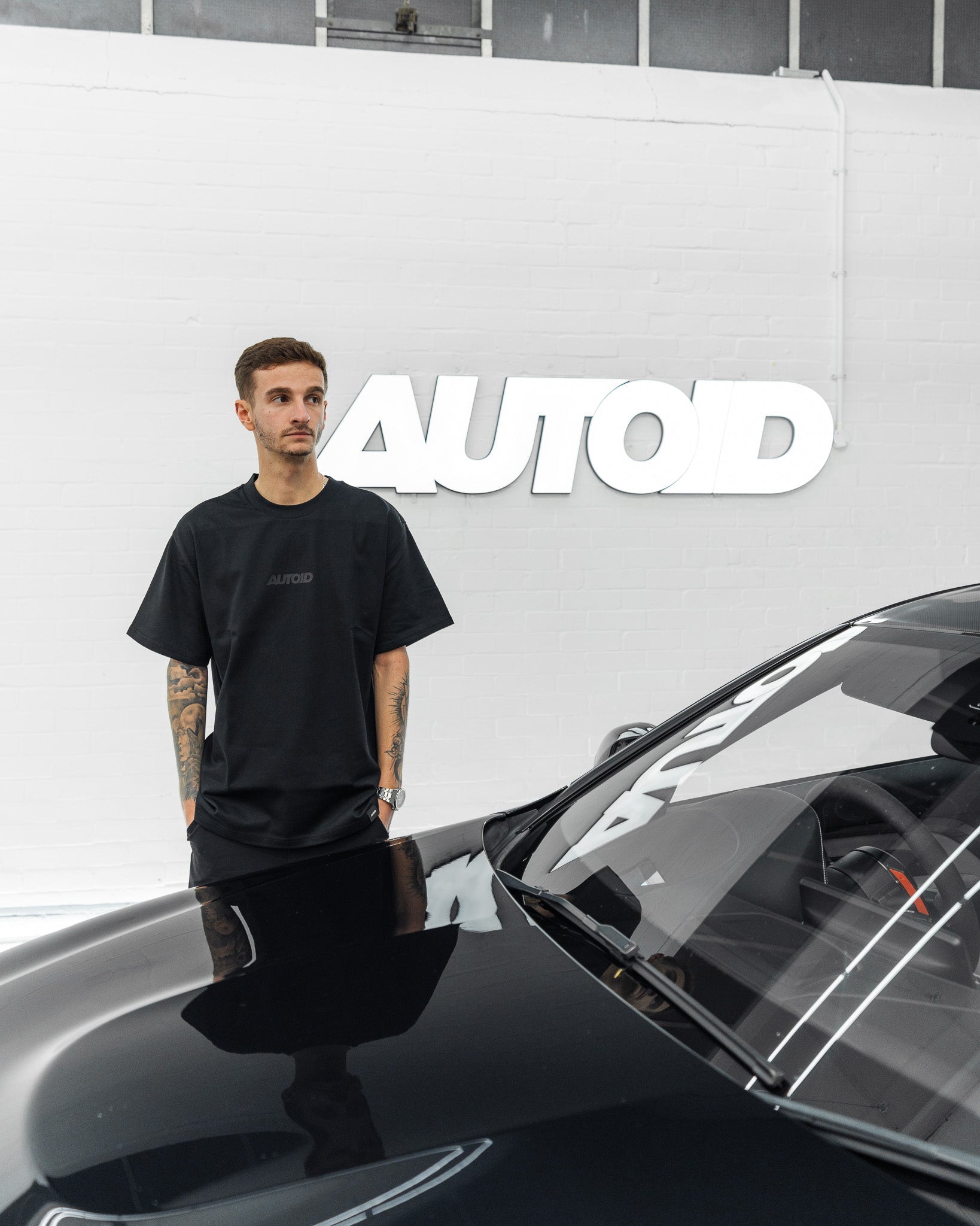 AUTOID Heavy Logo Tee - Black Out - AUTOID - T-Shirts - AUTOID