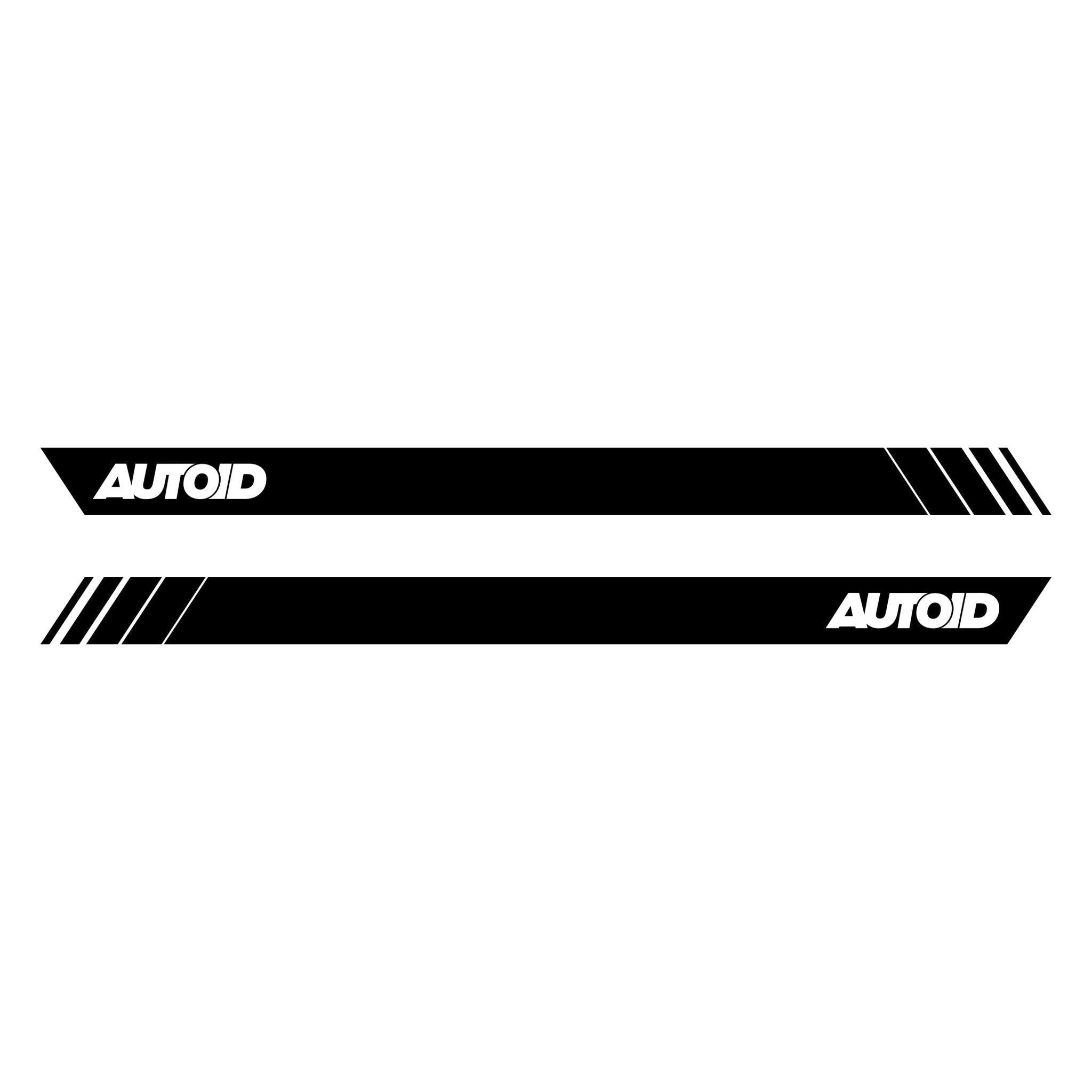 AUTOID Matt Black Barcode Door Decals Set - AUTOID - Vinyl Decals & Stickers - AUTOID