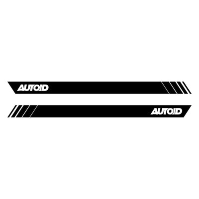 AUTOID Matt Black Barcode Door Decals Set - AUTOID - Vinyl Decals & Stickers - AUTOID