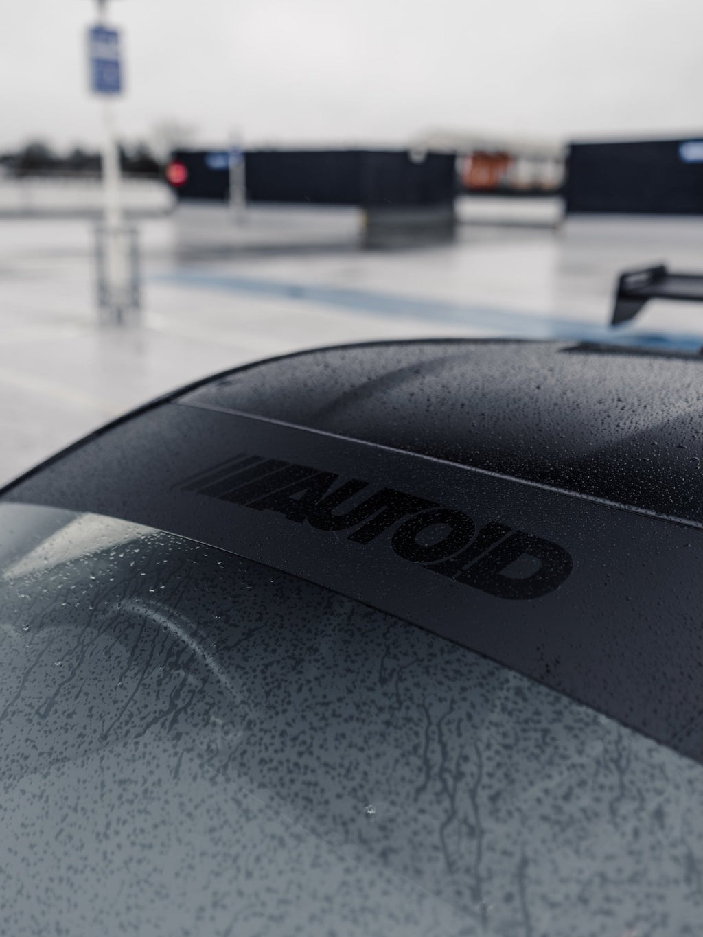 AUTOID V1 Matte Sunstrip with Gloss Logo Overlay - AUTOID® - Vinyl Decals & Stickers - AUTOID