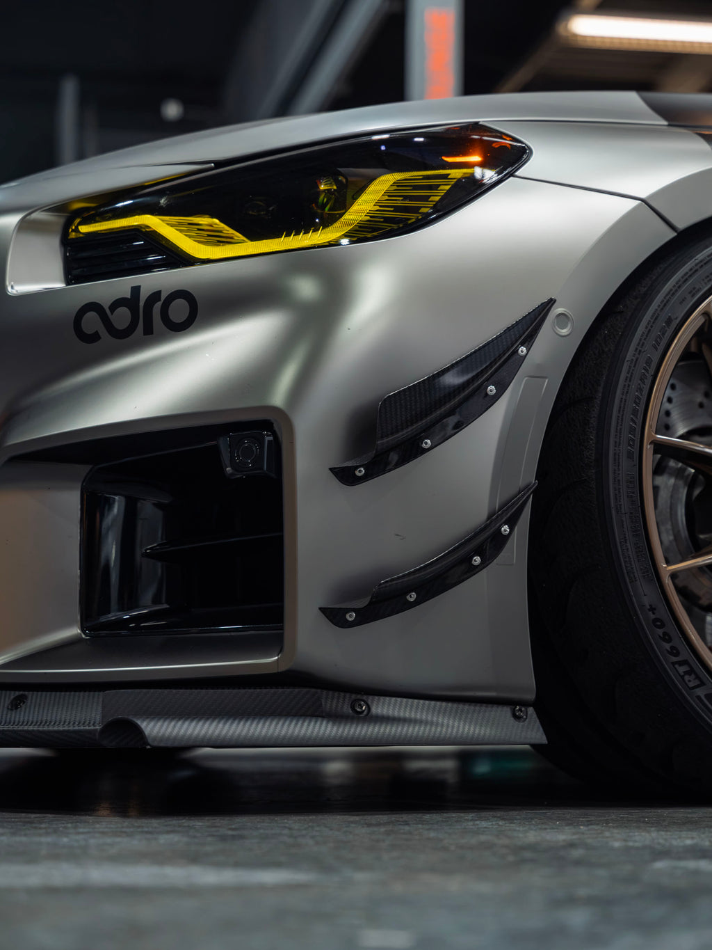 BMW G87 M2 ARD Prepreg Race Canards by Adro