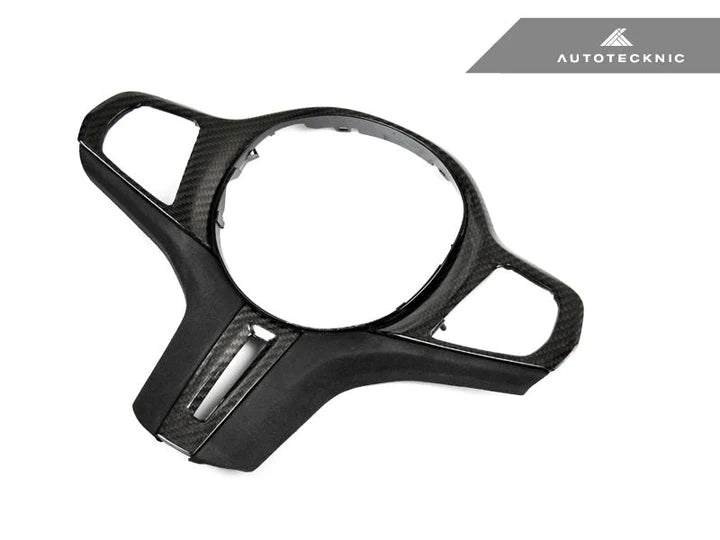 Autotecknic Carbon Fibre Alcantara Steering Wheel Trim for BMW 4 Series (2020+, G22 G26) - AUTOID - Steering Wheel Trim - AutoTecknic