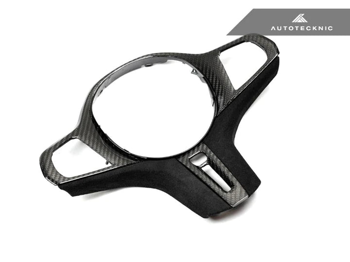 Autotecknic Carbon Fibre Alcantara Steering Wheel Trim for BMW 4 Series (2020+, G22 G26) - AUTOID - Steering Wheel Trim - AutoTecknic