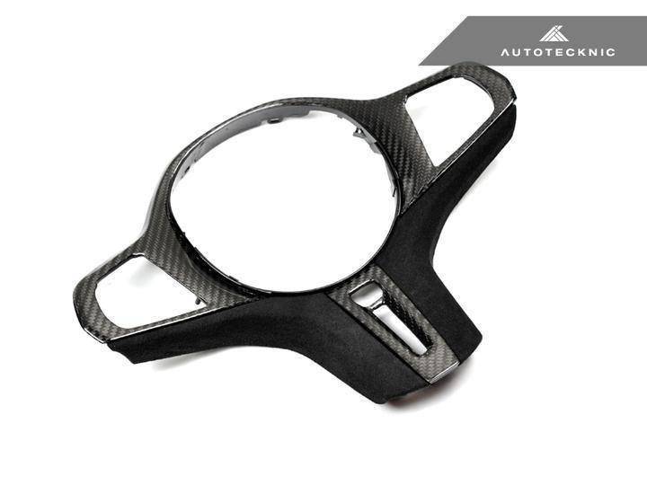 Autotecknic Carbon Fibre Alcantara Steering Wheel Trim for BMW 8 Series (2018+, G14 G15 G16) - AUTOID - Steering Wheel Trim - AutoTecknic