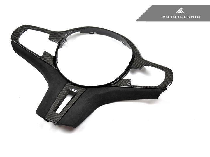 Autotecknic Carbon Fibre Alcantara Steering Wheel Trim for BMW X3M & X4M (2019+, F97 F98) - AUTOID - Steering Wheel Trim - AutoTecknic