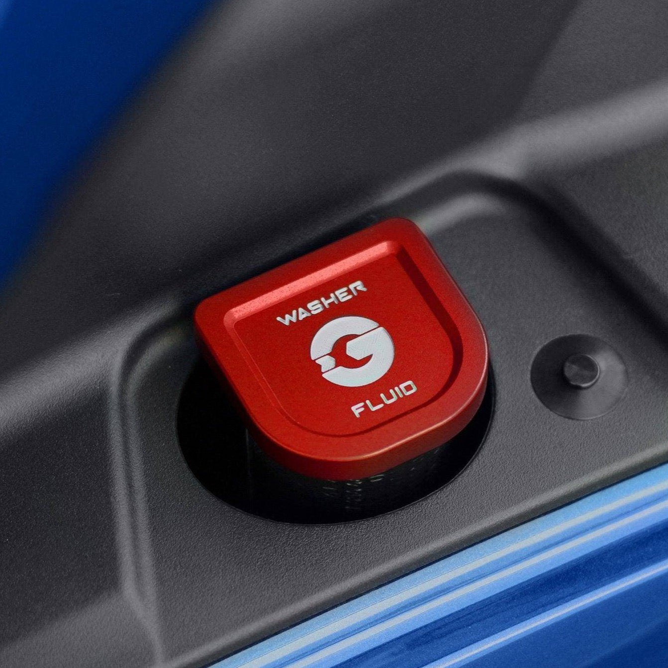 BMW M2 G87, M3 G80 & M4 G82 Blackline Blue Washer Fluid Cap by Goldenwrench (2021+), Vehicle Dress Up Caps & Covers, Goldenwrench Supply - AUTOID | Premium Automotive Accessories