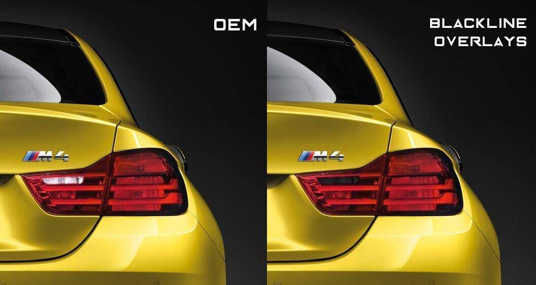 BLACKLINE Taillight Overlay Kit for BMW 4 Series & M4 - AUTOID - Vinyl Overlays - Goldenwrench Supply