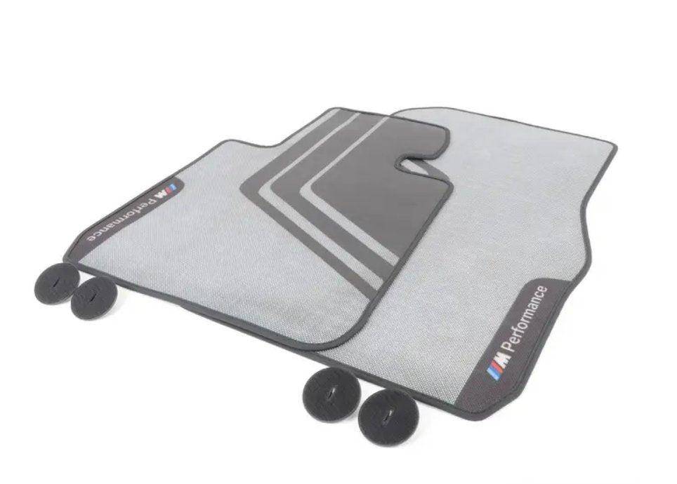 BMW 1 Series F20, 2 Series F22 & M2 F87 Genuine M Performance Front Floor Mats Set (2014-2021) - AUTOID® - Floor Mats - BMW M Performance