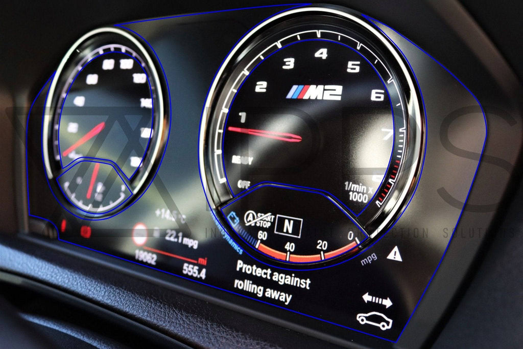 BMW 1 Series F20, 2 Series F22 & M2 LCI F87 Instrument Cluster Screen Protector PPF (2015-2021) - AUTOID® - Paint Protection Film - IPPS
