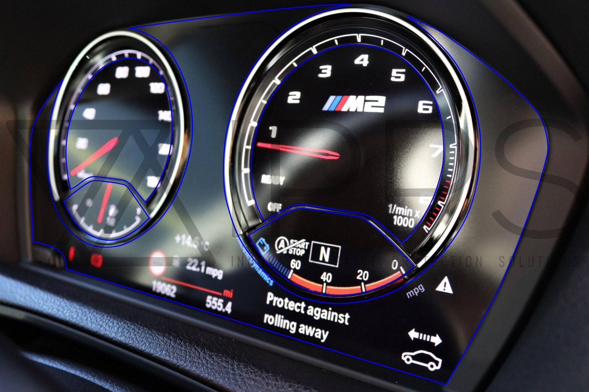 BMW 1 Series F20, 2 Series F22 & M2 LCI F87 Instrument Cluster Screen Protector PPF (2015-2021) - AUTOID® - Paint Protection Film - IPPS