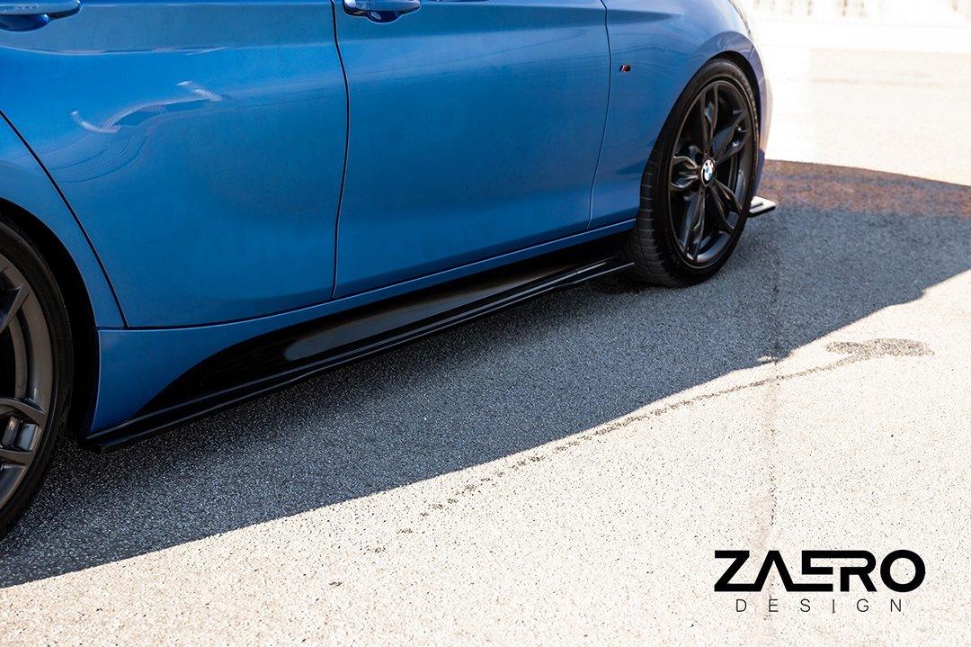 BMW 1 Series F20 F21 & 2 Series F22 EVO - 1 Gloss Black Side Skirts by ZAERO (2011 - 2019) - AUTOID - Side Skirts & Winglets - Zaero Design