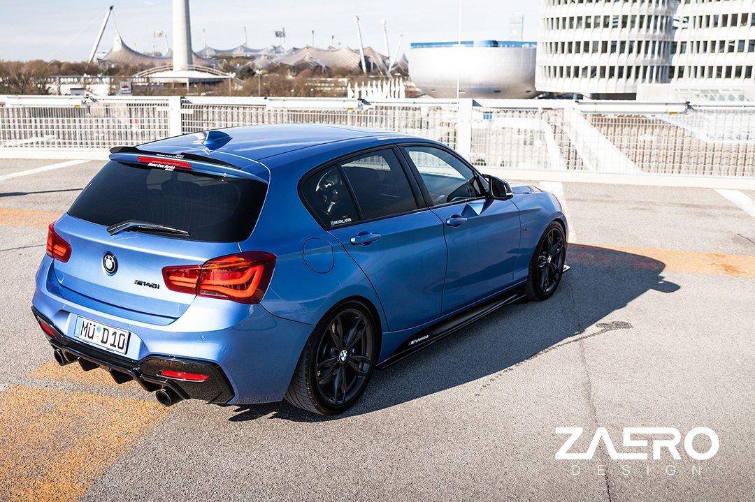 BMW 1 Series F20 F21 & 2 Series F22 EVO-1 Gloss Black Side Skirts by ZAERO (2011-2019) - AUTOID® - Side Skirts & Winglets - Zaero Design
