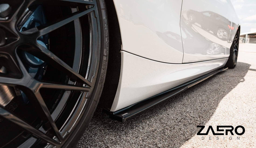 BMW 1 Series F20 F21 & 2 Series F22 EVO-1 Gloss Black Side Skirts by ZAERO (2011-2019) - AUTOID® - Side Skirts & Winglets - Zaero Design