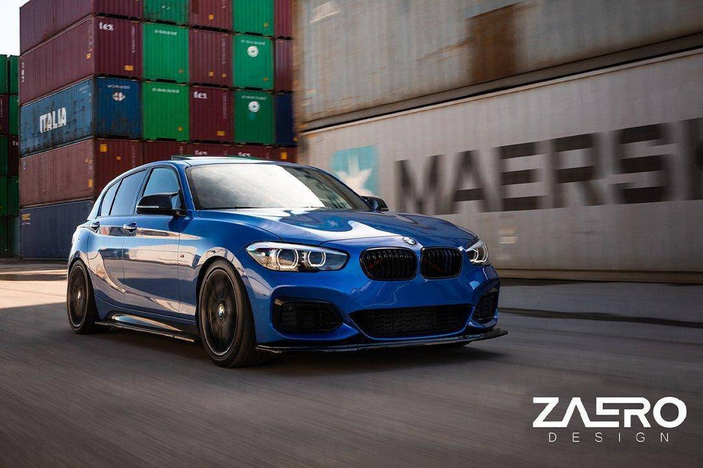 BMW 1 Series F20 F21 & 2 Series F22 EVO-1 Gloss Black Side Skirts by ZAERO (2011-2019) - AUTOID® - Side Skirts & Winglets - Zaero Design