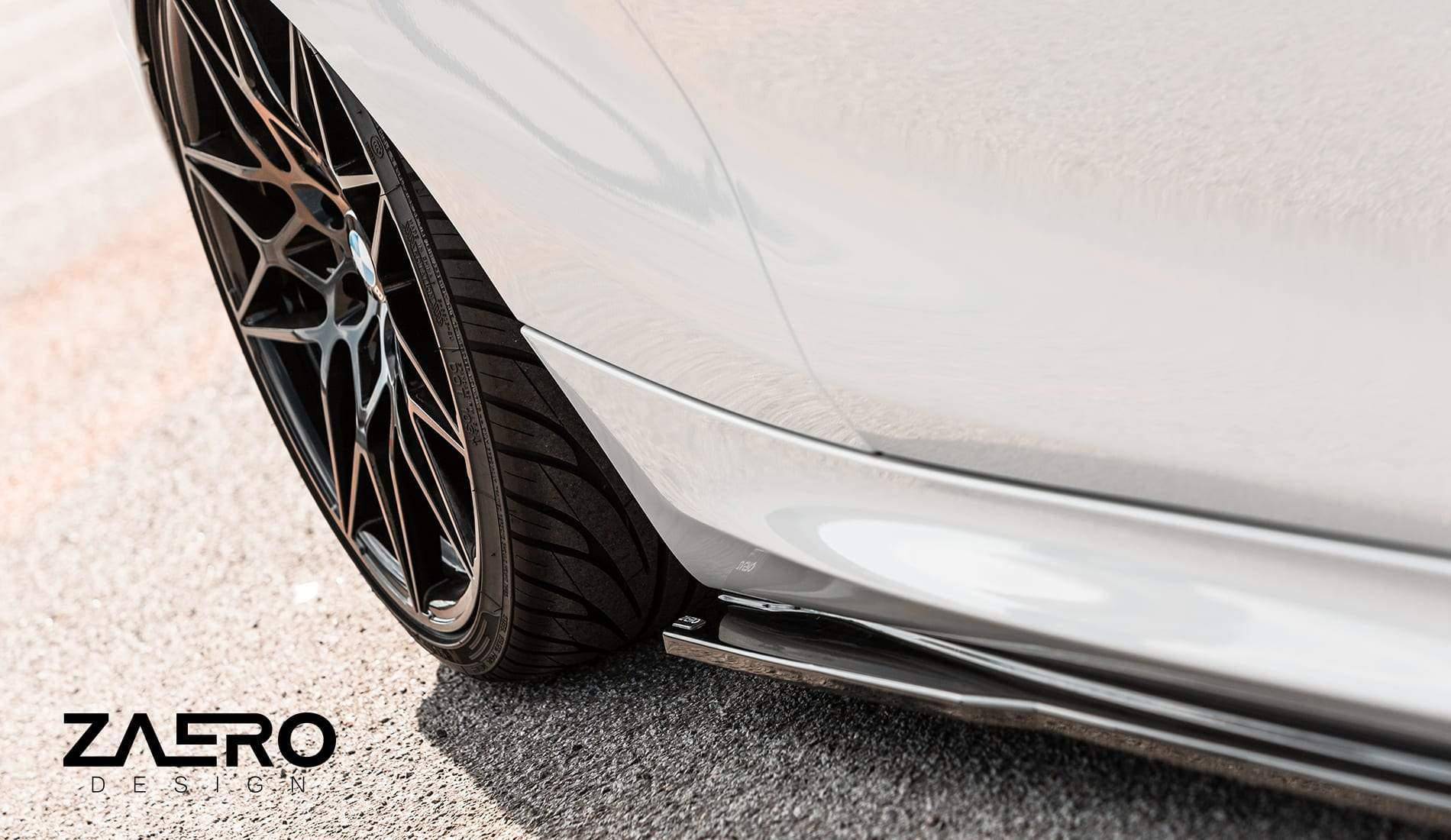 BMW 1 Series F20 F21 & 2 Series F22 EVO-1 Gloss Black Side Skirts by ZAERO (2011-2019) - AUTOID® - Side Skirts & Winglets - Zaero Design