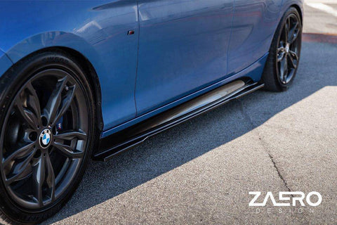 BMW 1 Series F20 F21 & 2 Series F22 EVO-1 Gloss Black Side Skirts by ZAERO (2011-2019) - AUTOID® - Side Skirts & Winglets - Zaero Design