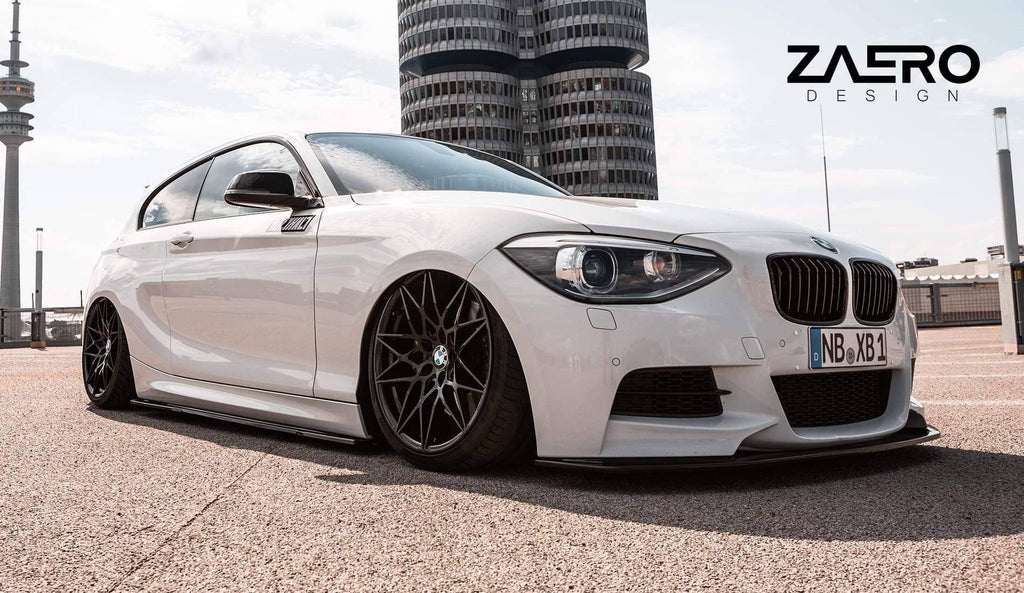 BMW 1 Series F20 F21 & 2 Series F22 EVO-1 Gloss Black Side Skirts by ZAERO (2011-2019) - AUTOID® - Side Skirts & Winglets - Zaero Design